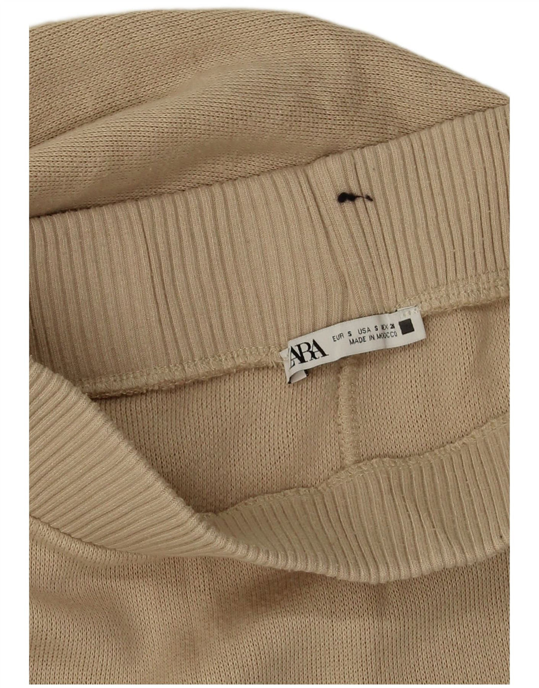 Gonna svasata in maglia da donna Zara piccola W26 viscosa beige