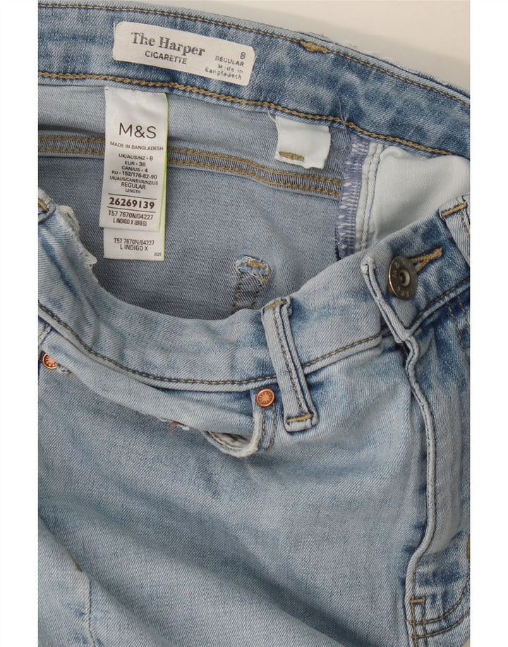 Marks & Spencer Donna The Harper Slim Jeans UK 8 Small W26 L26 Blu