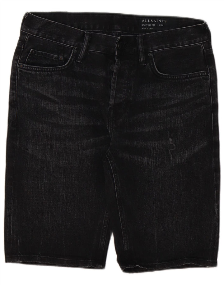 Pantaloncini di jeans Switch Fit da uomo All Saints W28 cotone nero medio
