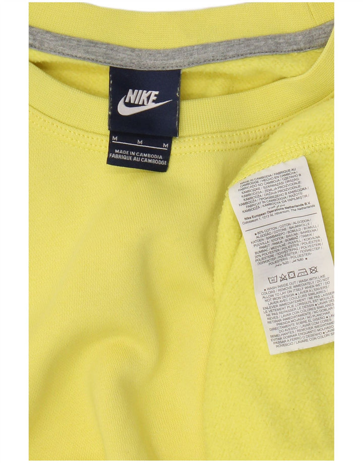 Felpa Nike Uomo Maglione Cotone Giallo Medio