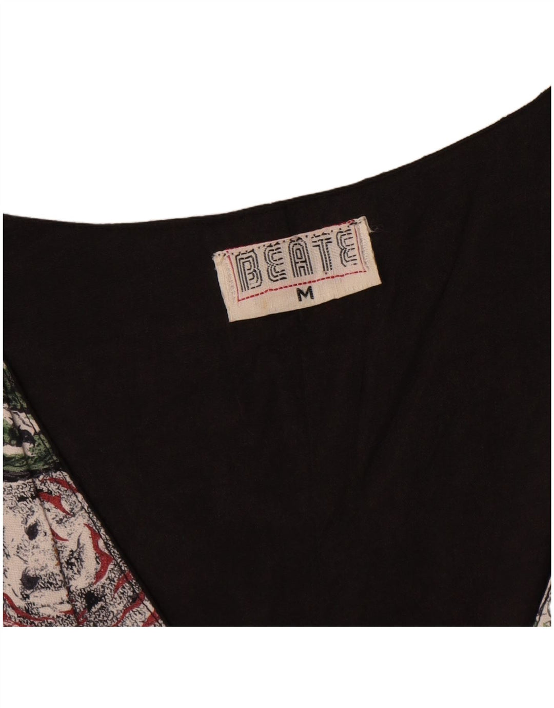 Gilet da donna vintage UK 14 medio floreale multicolore