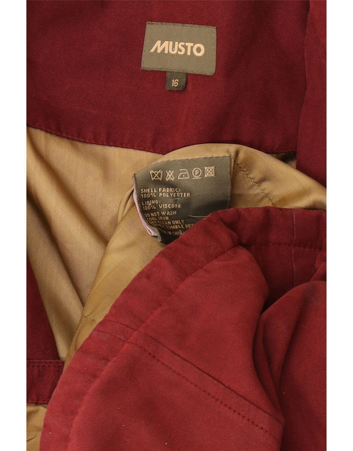 Giacca utility da donna Musto UK 16 Large Bordeaux Poliestere