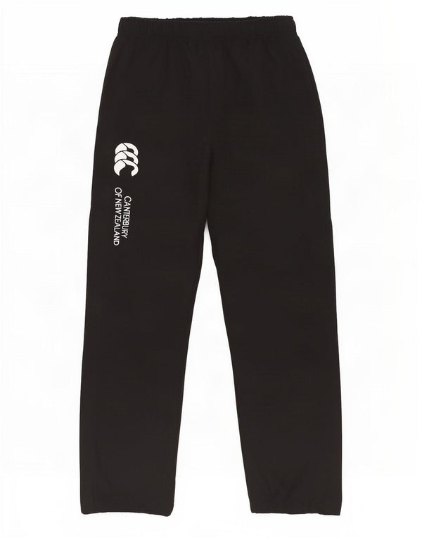 Pantaloni da tuta con grafica da ragazzo Canterbury 13-14 anni in poliestere nero