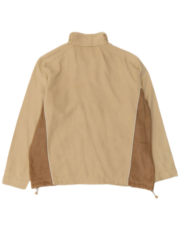 Giacca da ginnastica da donna in velluto Diadora UK 14 Large Beige Colourblock