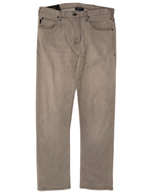 Jeans dritti da donna Armani W33 L28 Grigi