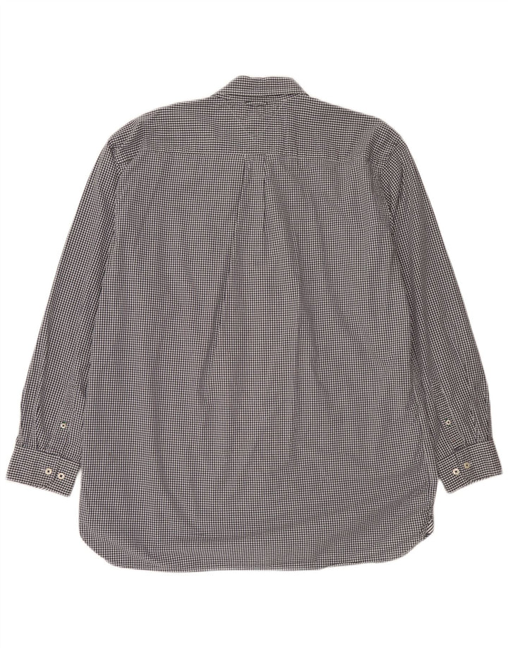 Camicia da uomo Tommy Hilfiger 2XL cotone a quadri neri