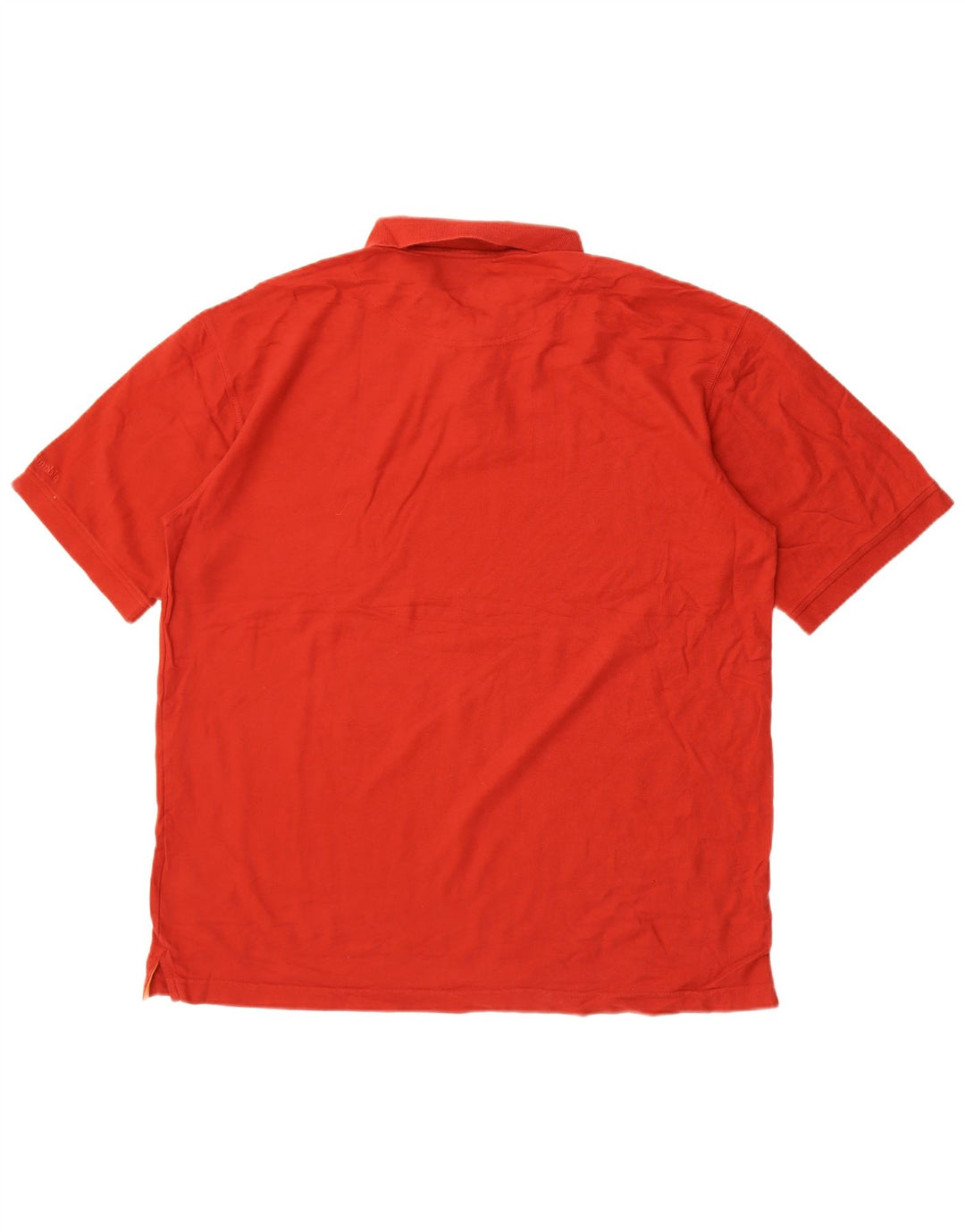 Polo Columbia da uomo grande in cotone rosso
