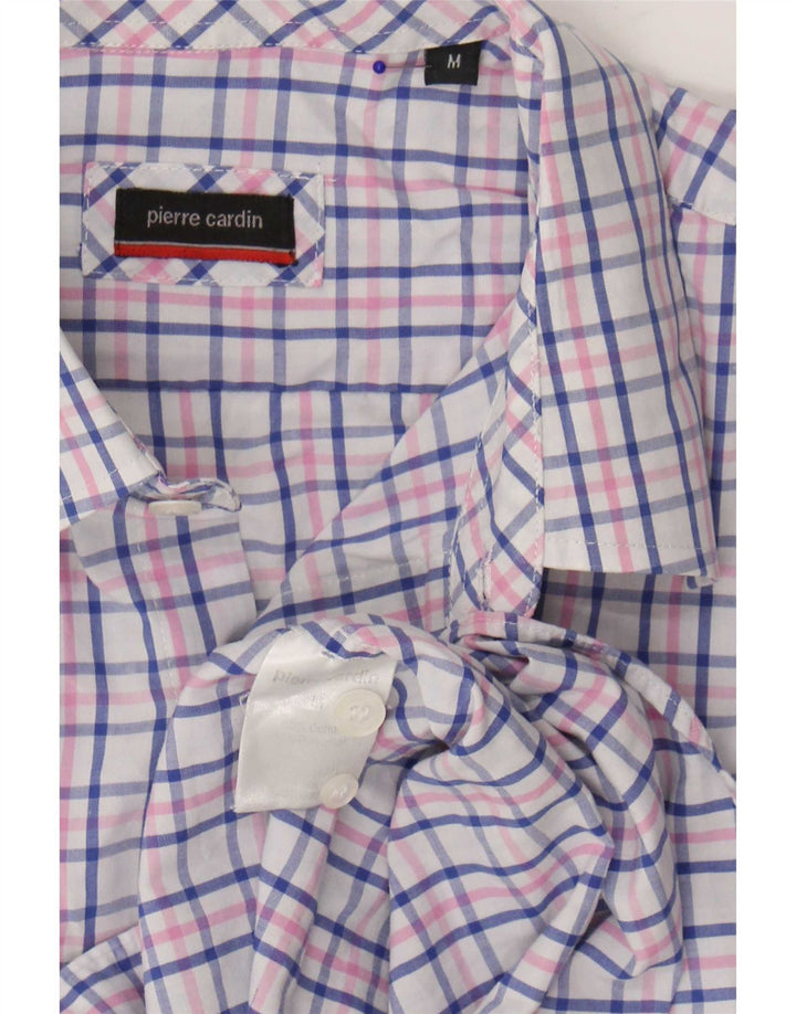 Camicia da uomo Pierre Cardin in cotone a quadri blu medio