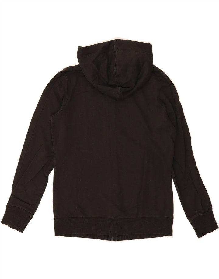PUMA Womens Zip Hoodie Sweater UK 12 Medium Black Cotton Vintage Puma and Second-Hand Puma from Messina Hembry 