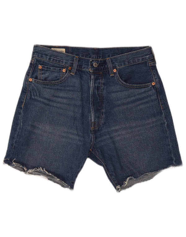 Pantaloncini di jeans Levi's 501 da uomo W32 in cotone blu medio