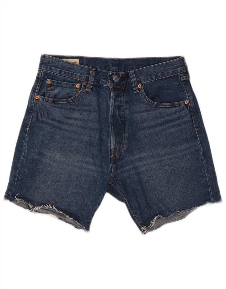Pantaloncini di jeans Levi's 501 da uomo W32 in cotone blu medio