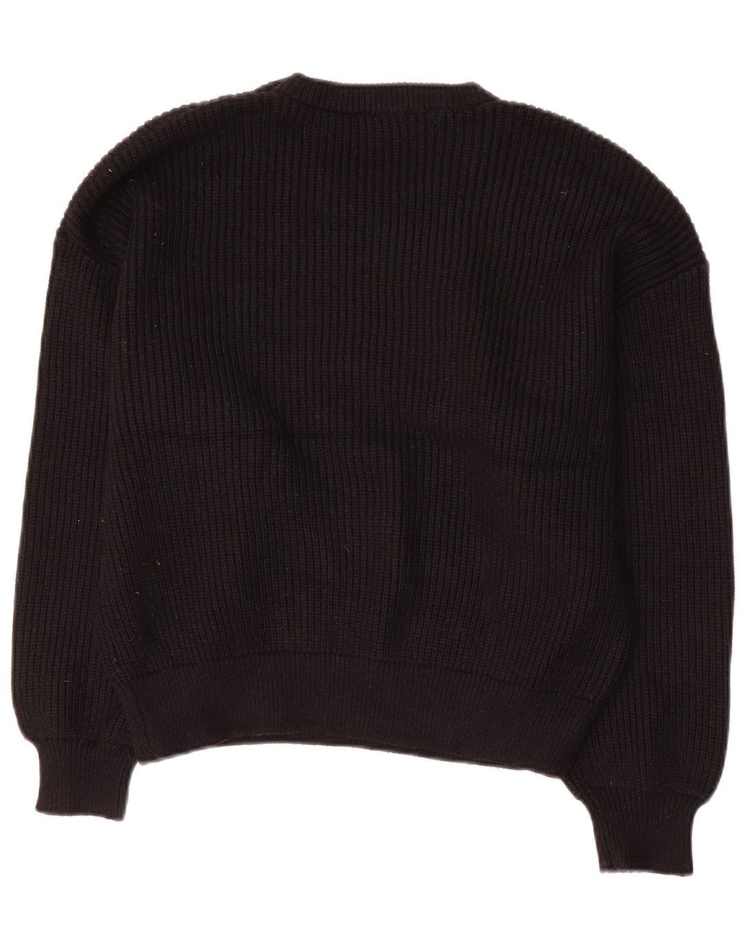 Maglione maglione girocollo da donna Zara UK 14 viscosa nera media