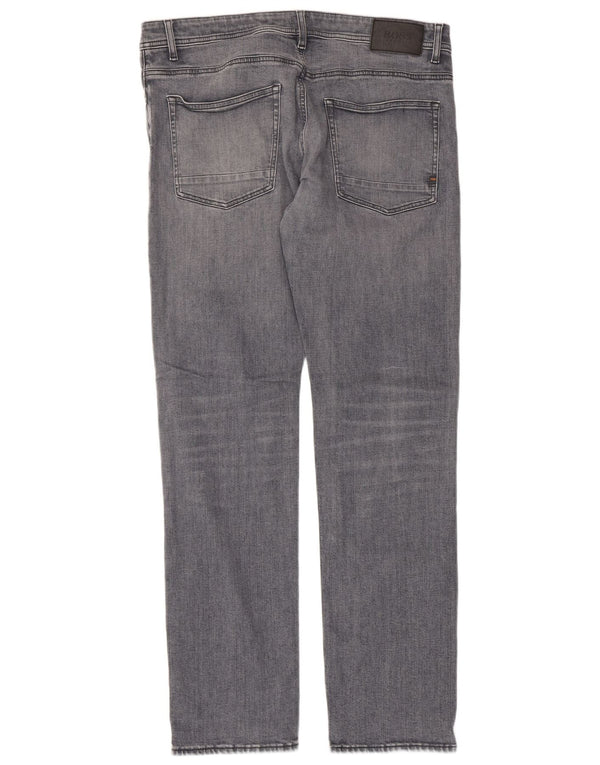 Jeans slim da uomo HUGO BOSS Delaware W36 L32 grigi