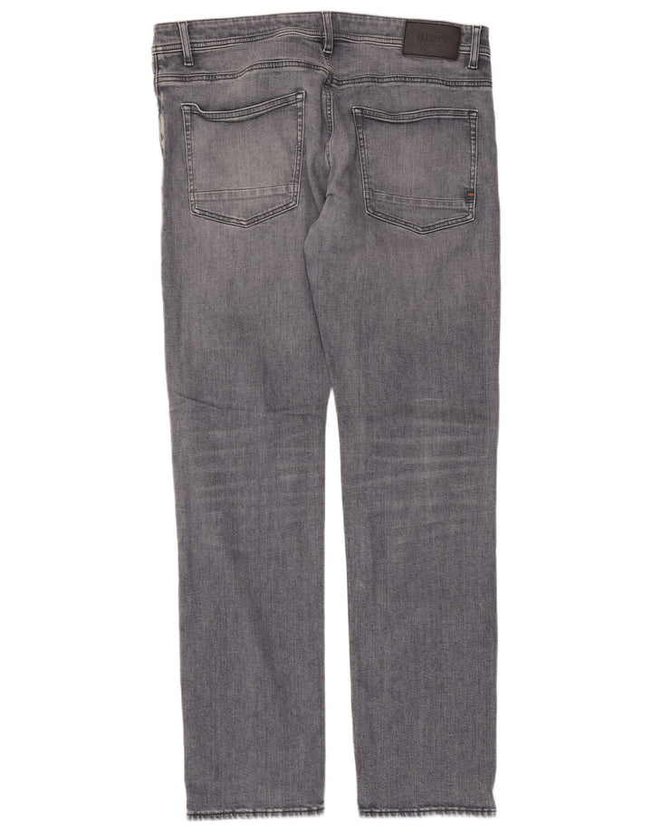 Jeans slim da uomo HUGO BOSS Delaware W36 L32 grigi