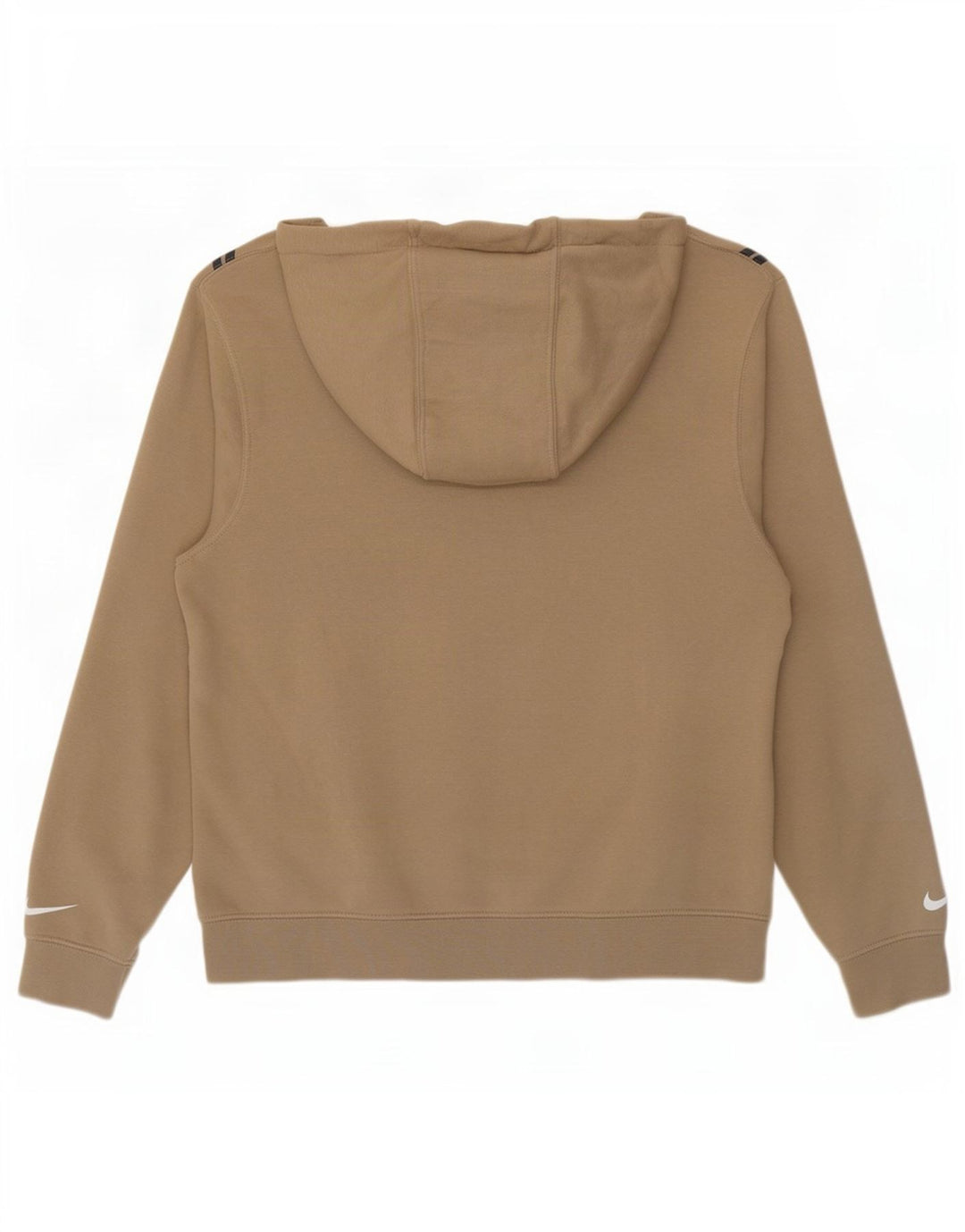Felpa con cappuccio grafica Nike da uomo in cotone beige medio