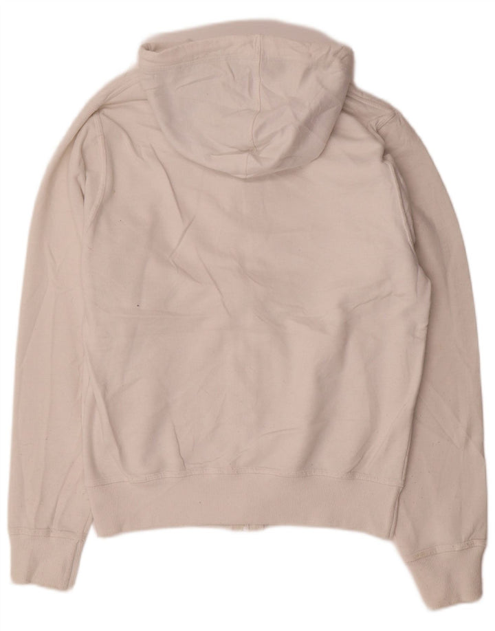 Maglione con cappuccio e zip da uomo Champion piccolo in cotone bianco