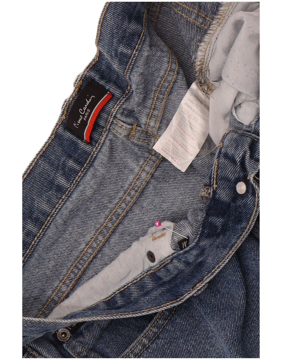 Pantaloncini di jeans da uomo Pierre Cardin medi W32 cotone blu