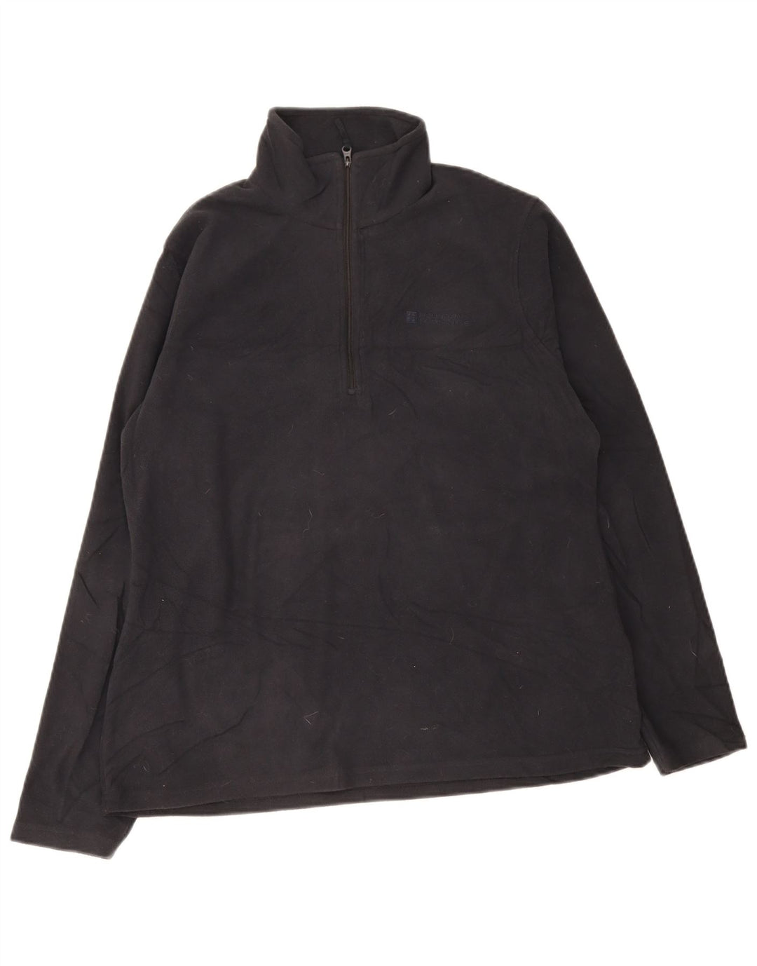 Maglione in pile da donna con collo con zip Warehouse UK 16 grande poliestere nero