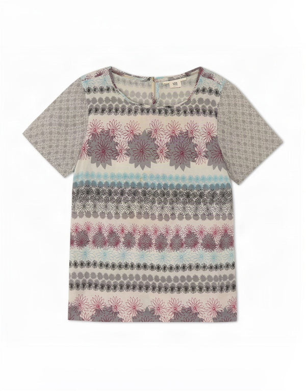 Camicetta da donna White Stuff Top UK 8 Piccolo floreale multicolore