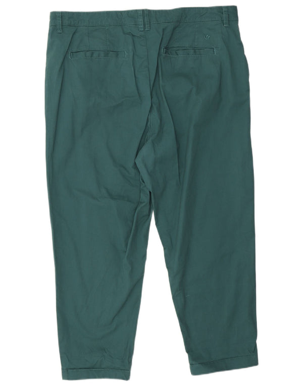 Pantaloni chino corti da donna Fat Face UK 18 XL W40 L25 cotone verde