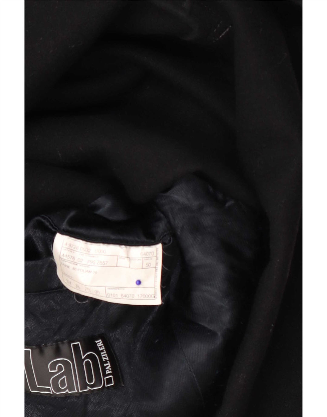Soprabito Uomo Pal Zileri IT 50 Large Nero Lana