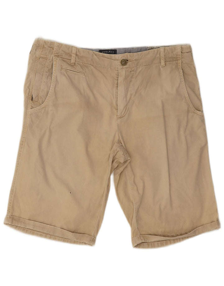 Pantaloncini chino da uomo Woolrich W34 Large in cotone beige