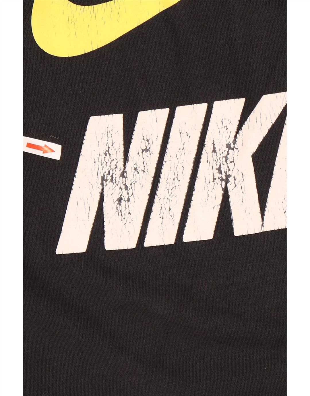 Felpa con cappuccio grafica Nike da uomo piccola in cotone nero
