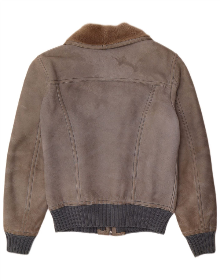 Giubbotto in montone da uomo VINTAGE IT 48 Shearling grigio medio