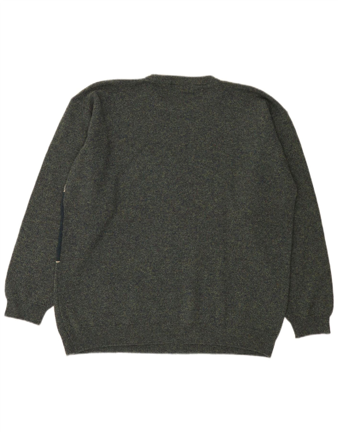 Maglione maglione girocollo da uomo Marks & Spencer grande color block verde