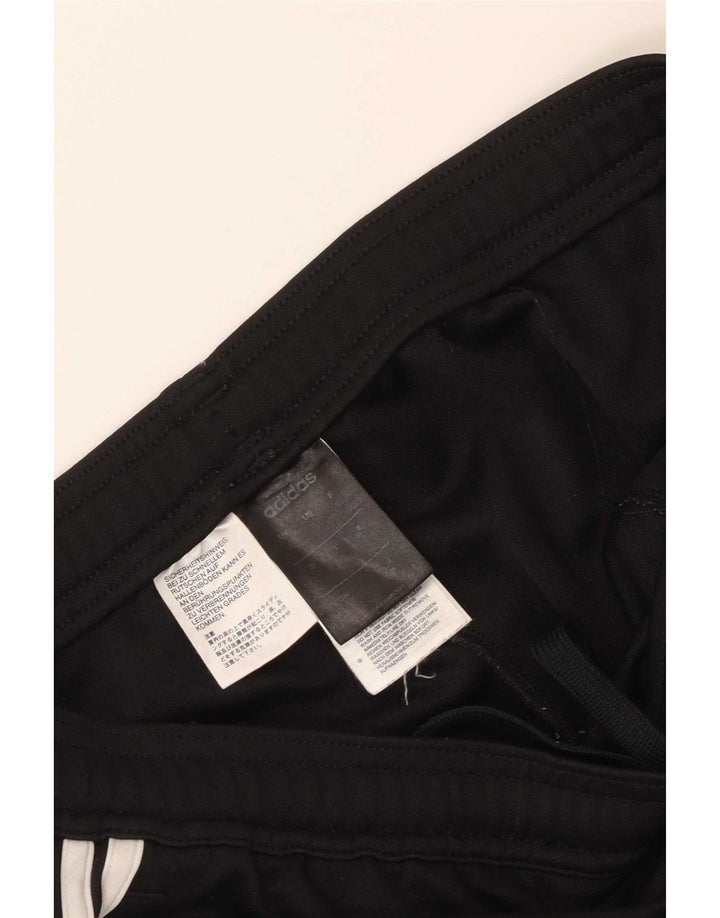 Adidas Pantaloni da tuta da uomo grandi in poliestere nero