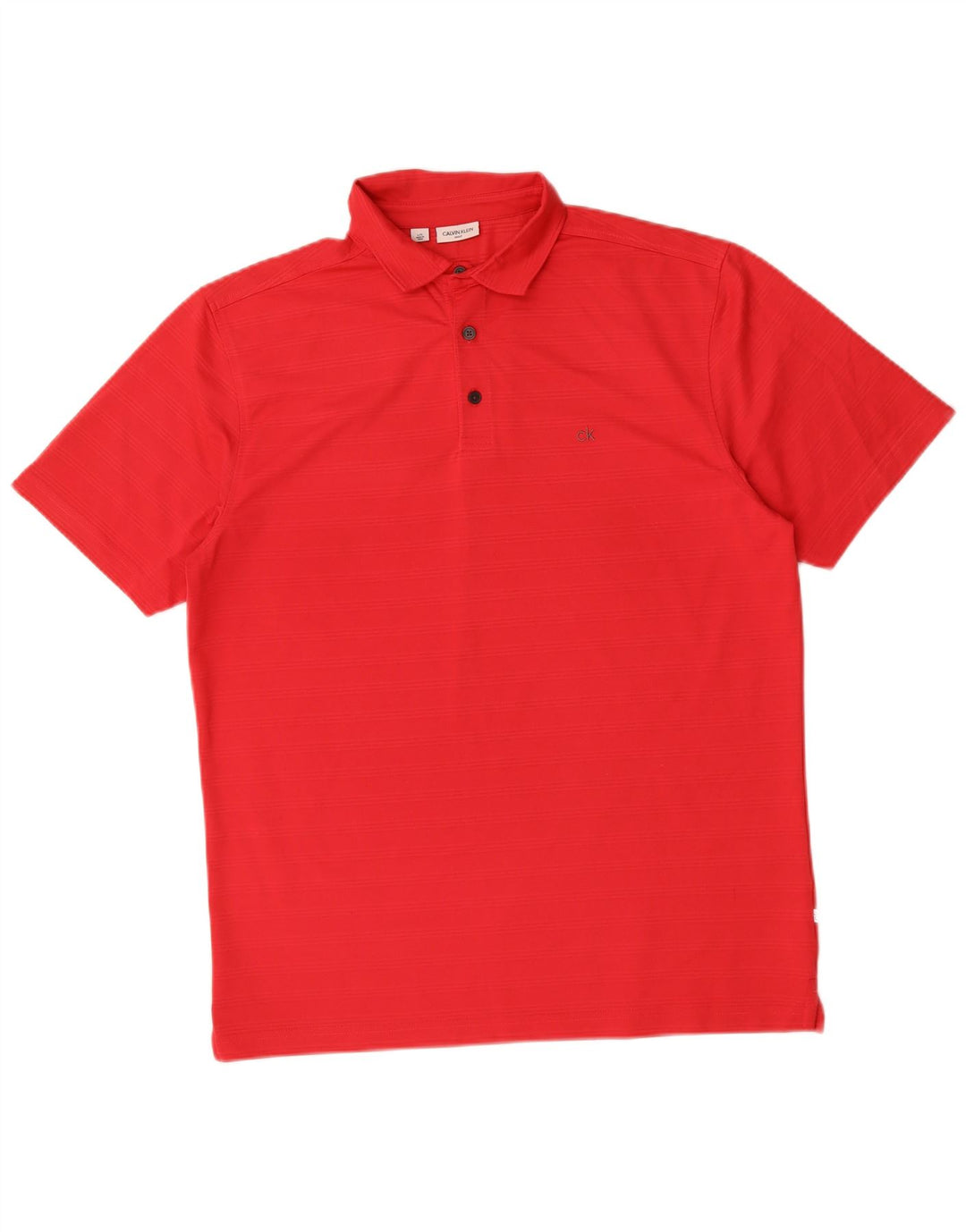 Polo da uomo Calvin Klein grande rossa in poliestere