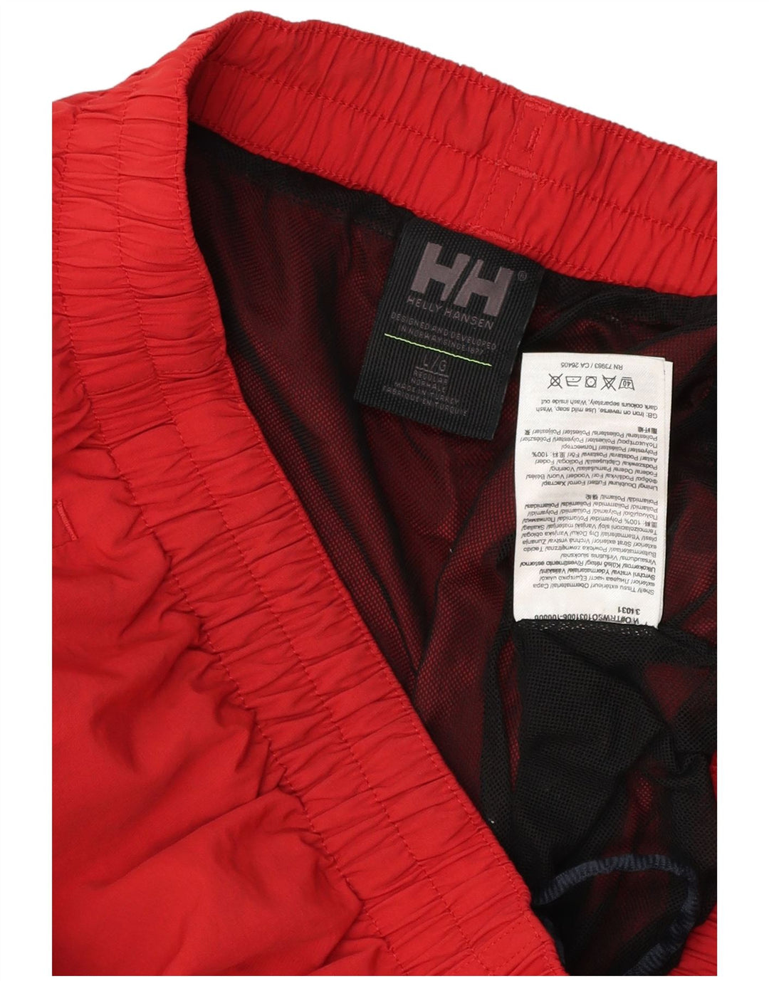 Pantaloncini da bagno da uomo HELLY HANSEN grandi rossi in poliammide