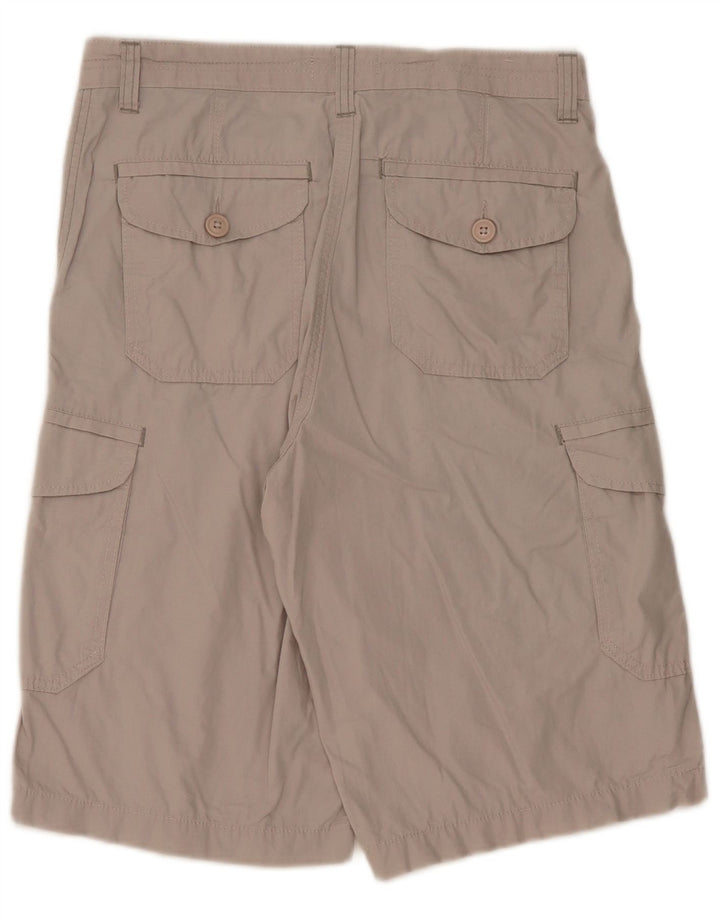 MARKS & SPENCER Pantaloncini cargo da uomo W32 Cotone grigio medio