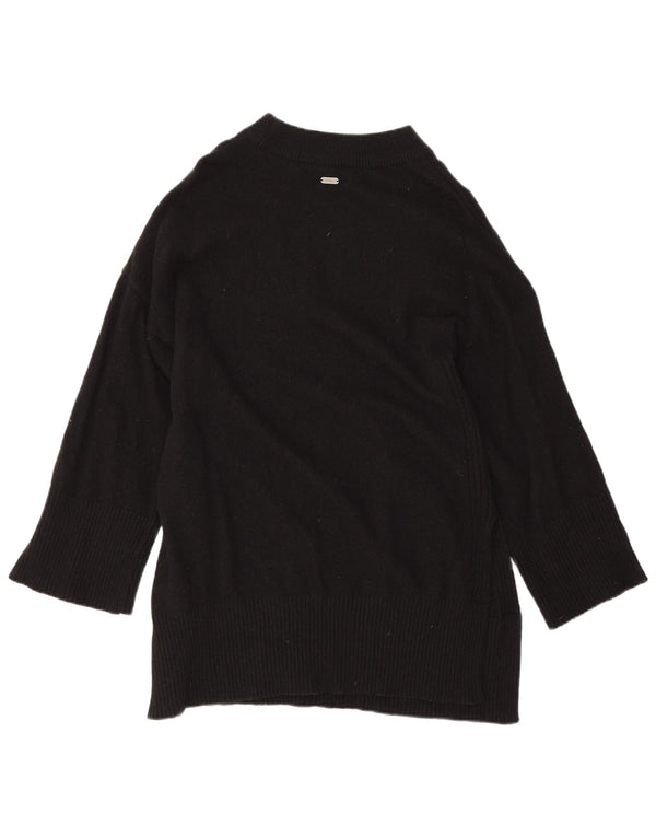 Maglione maglione collo alto da donna Barbour UK 10 piccolo nero