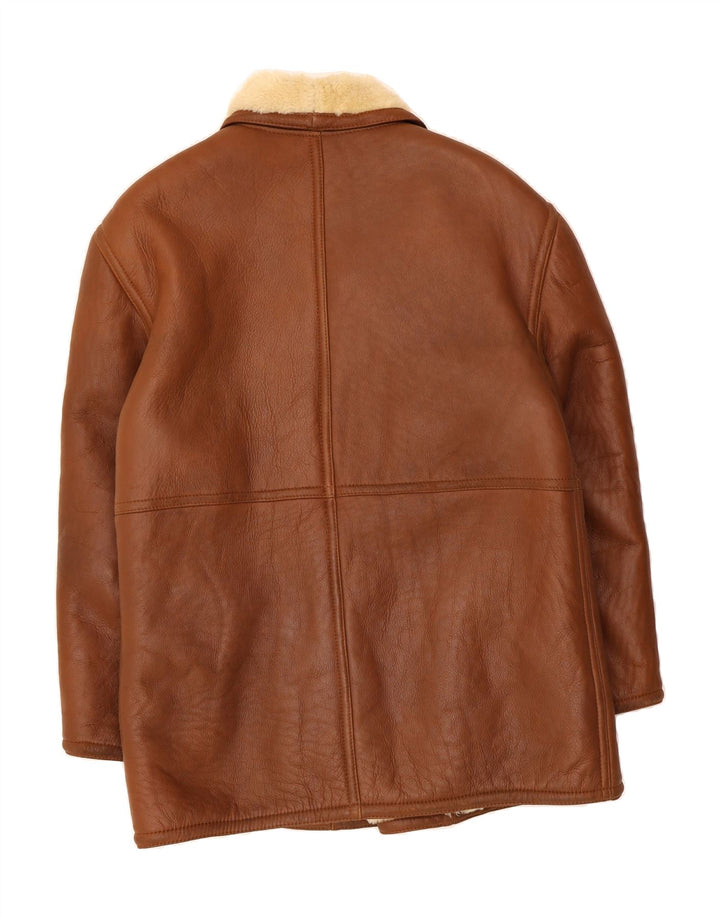 Giubbotto da uomo in shearling VINTAGE IT 52 XL Shearling marrone