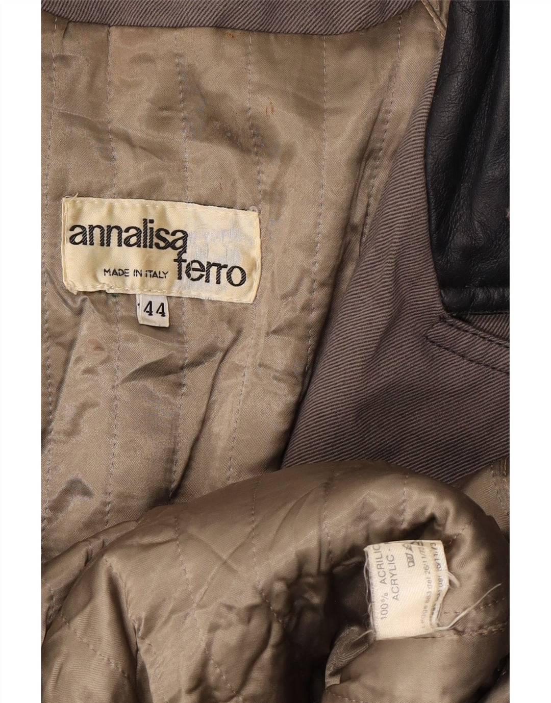 ANNALISA FERRO Soprabito Donna IT 44 Acrilico Grigio Medio