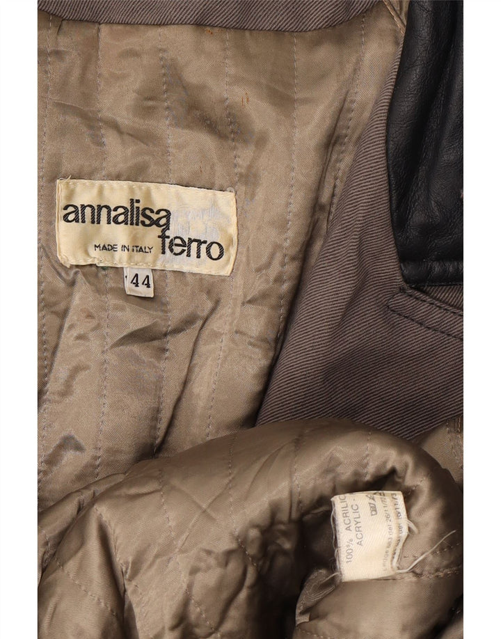 ANNALISA FERRO Soprabito Donna IT 44 Acrilico Grigio Medio