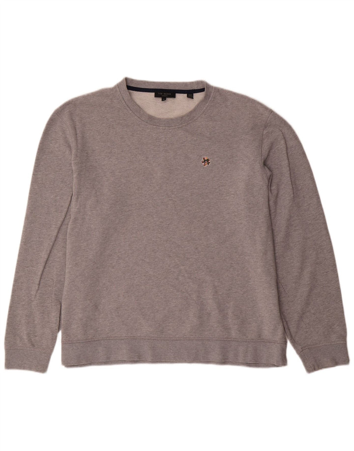 Felpa da uomo TED BAKER maglione taglia 6 2XL grigio