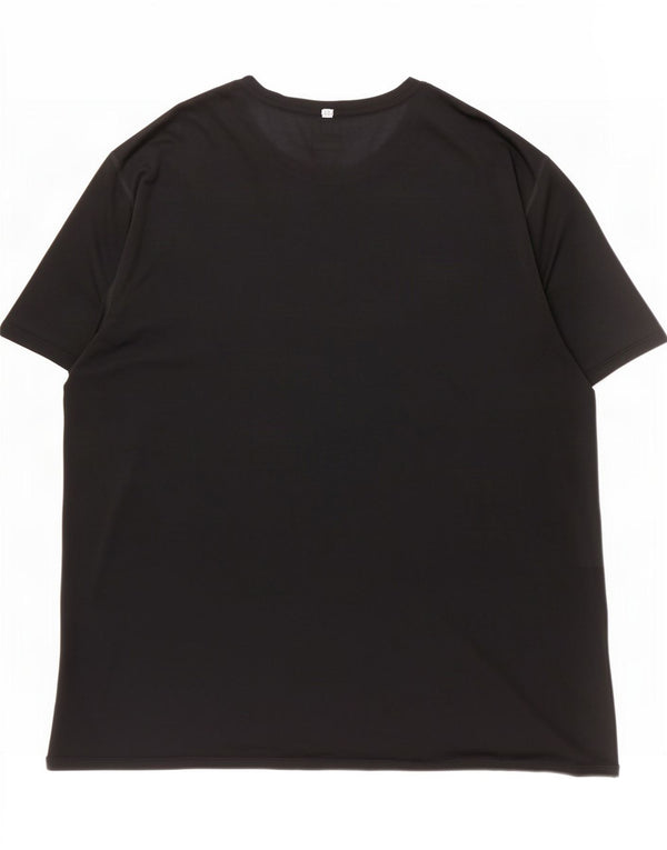Russell Athletic T-shirt Dri-Power da uomo 2XL Nero Poliestere