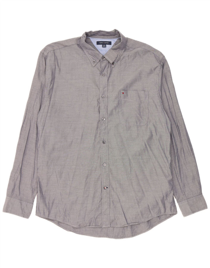 Camicia da uomo Tommy Hilfiger XL in cotone blu navy