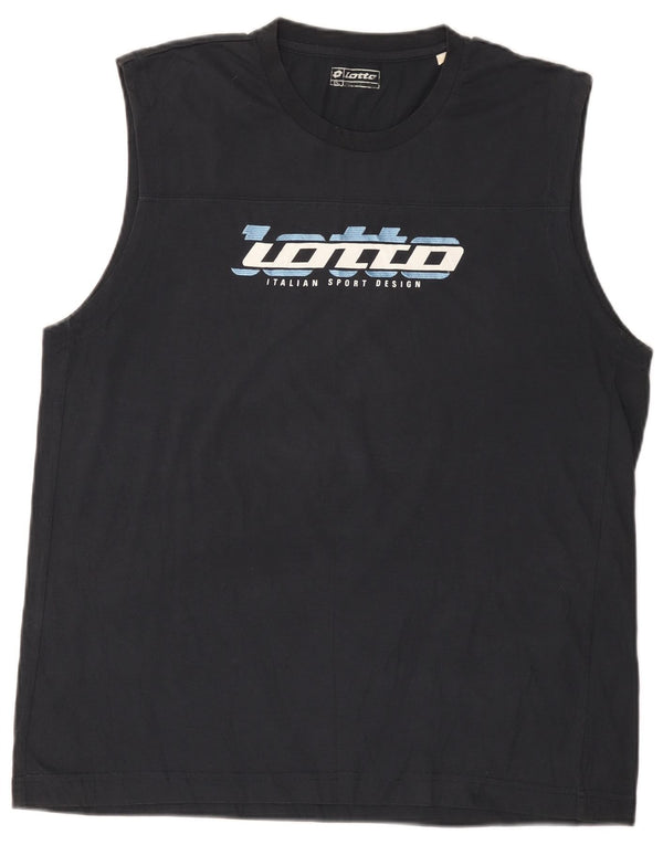 Canotta grafica da uomo Lotto 2XL Blu Navy