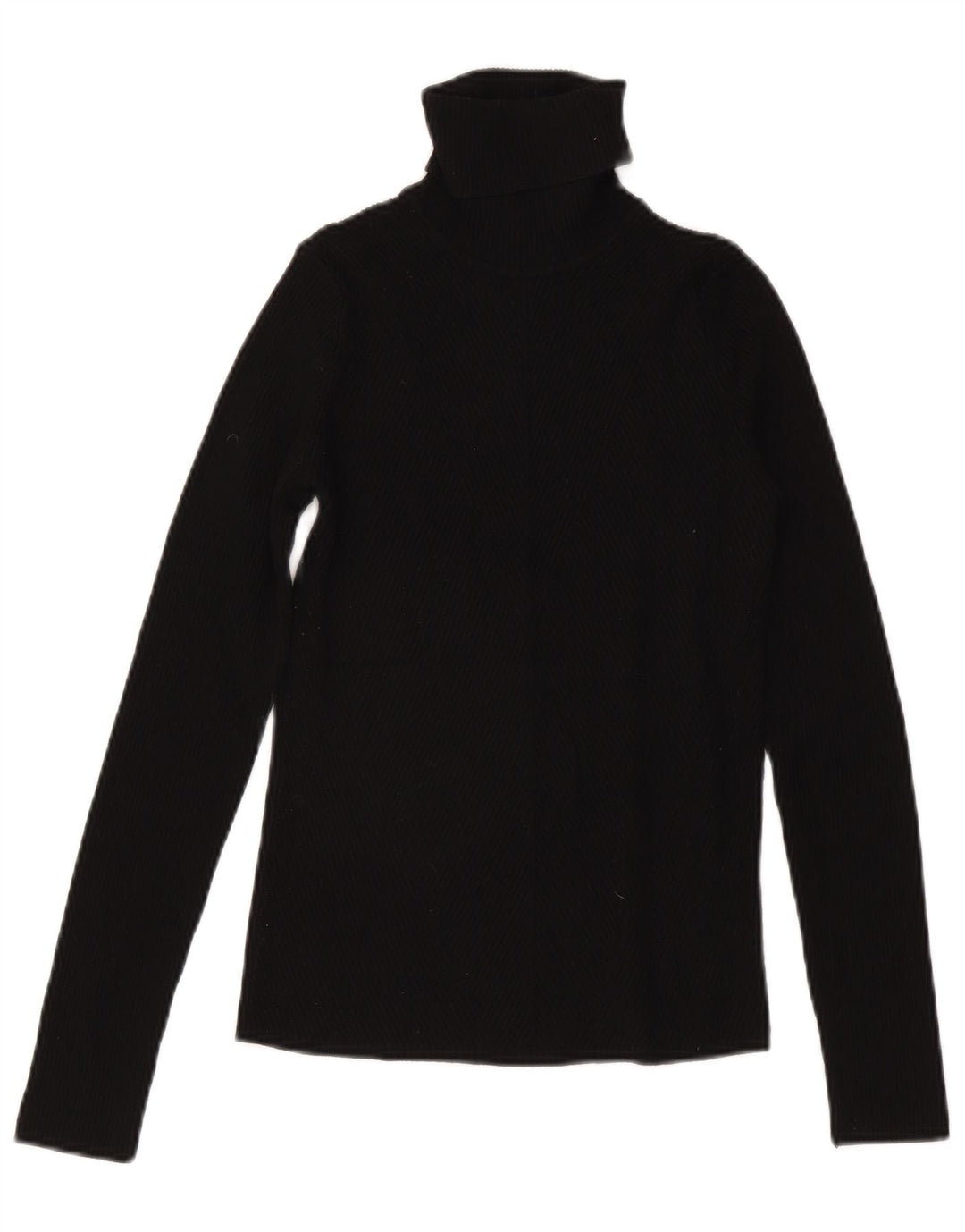 Top Zara da donna con collo alto e camicetta UK 12 in viscosa nera media