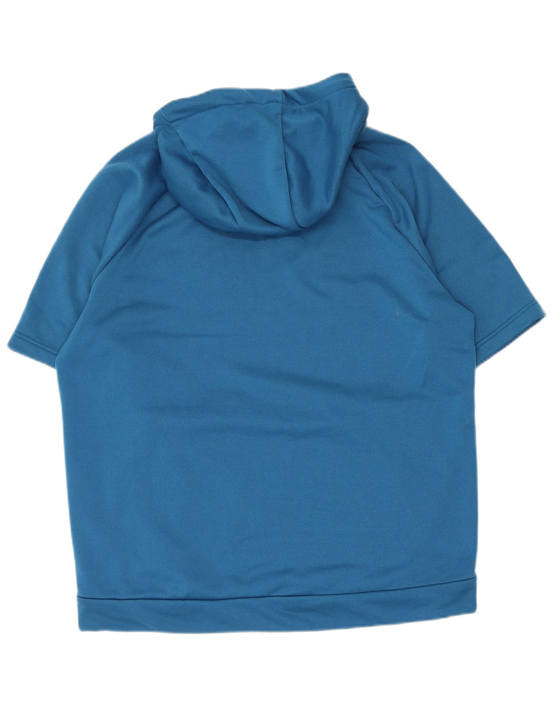 Felpa con cappuccio a maniche corte Nike Dri Fit da uomo, grande, in poliestere blu