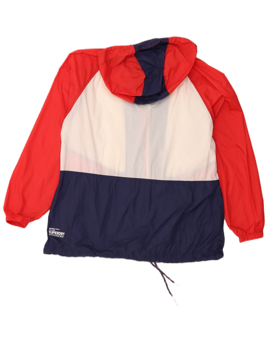 Giacca antipioggia grafica oversize da donna Superdry UK 10 piccola multicolore