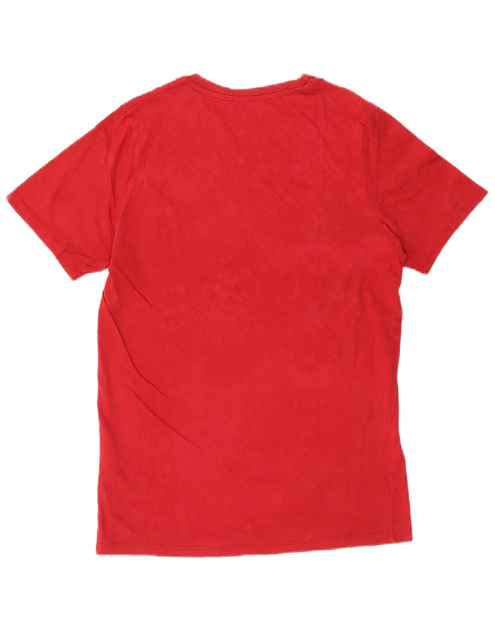 T-shirt da uomo slim fit Jack & Jones in cotone rosso medio