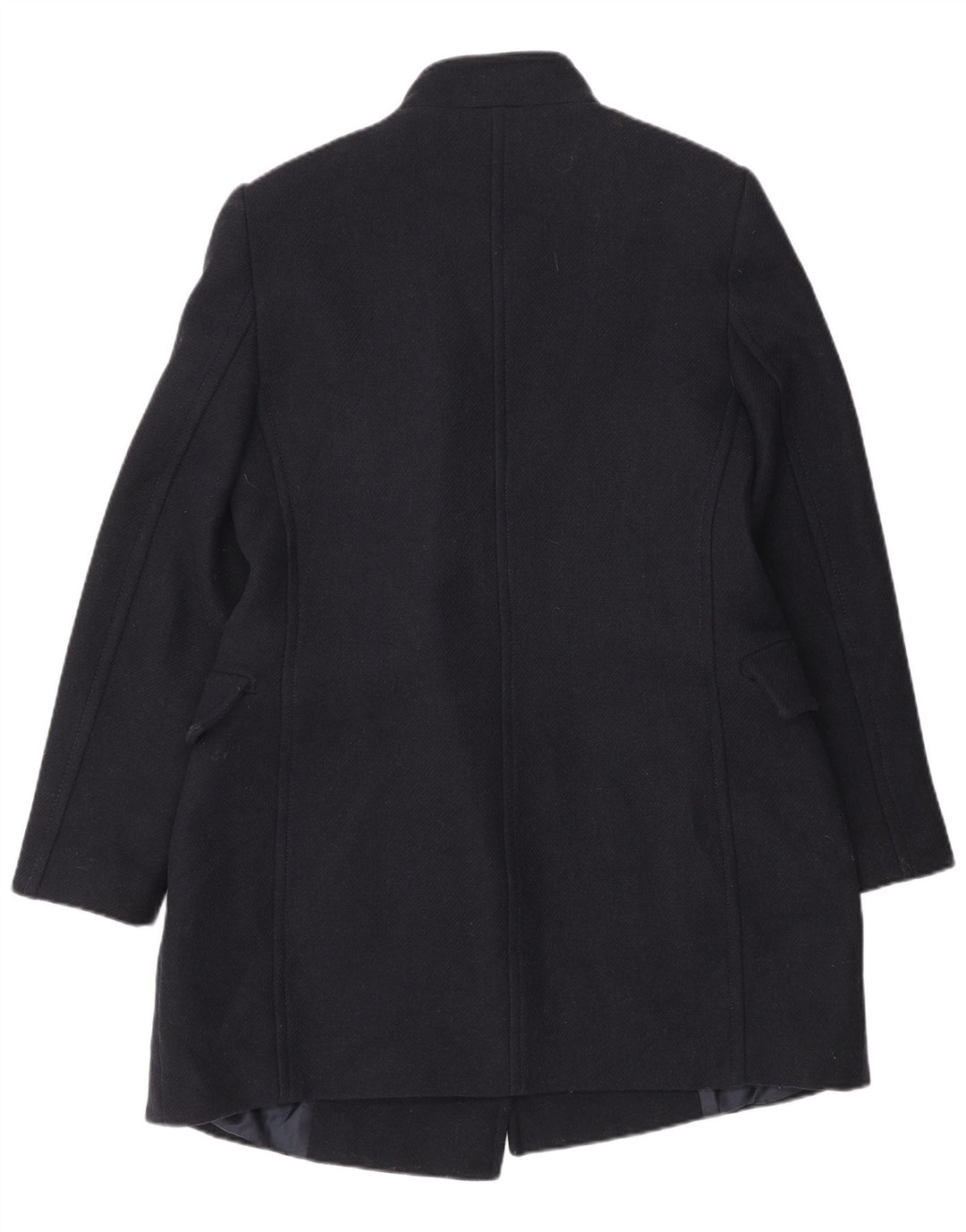Cappotto doppiopetto da donna Zara UK 16 grande in lana blu navy