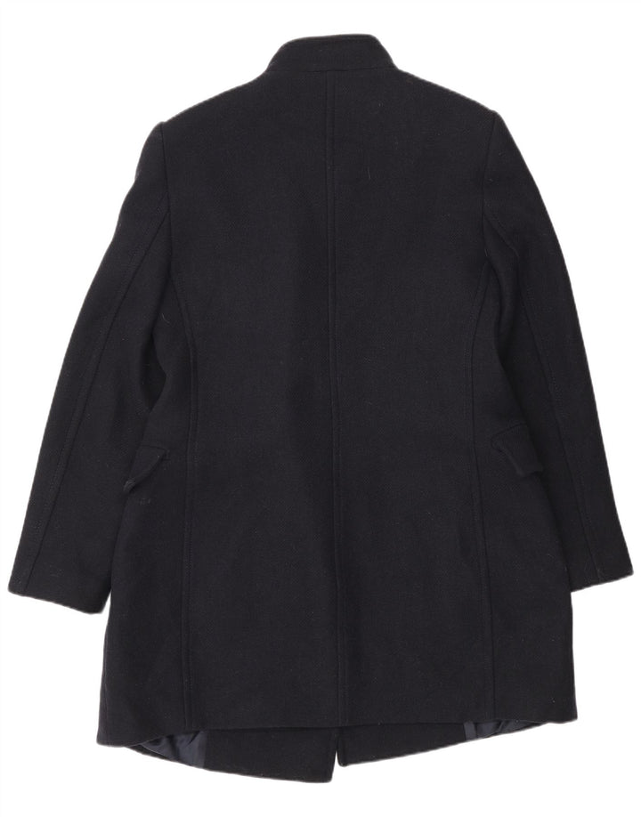 Cappotto doppiopetto da donna Zara UK 16 grande in lana blu navy