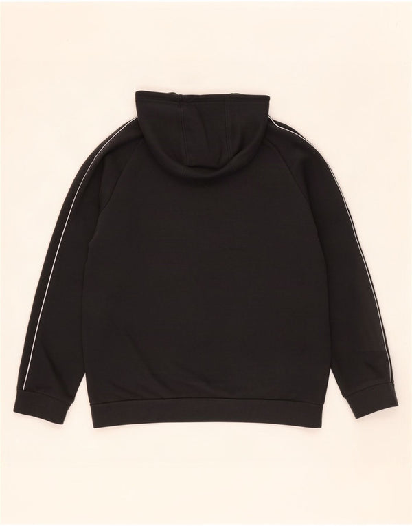 Felpa con cappuccio da uomo Adidas Large in cotone nero