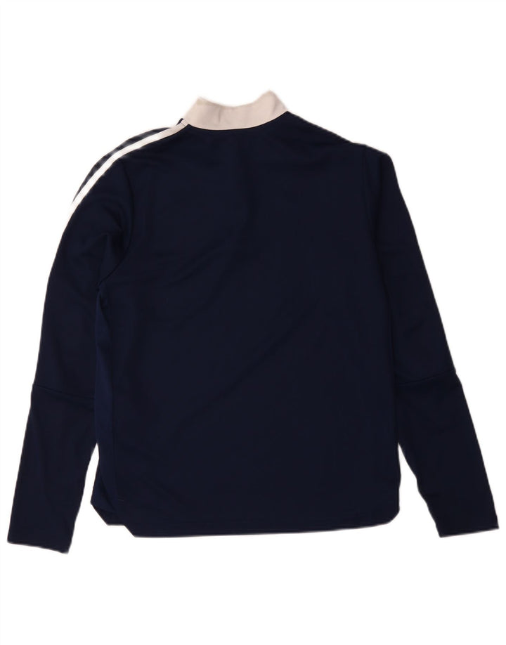 Top della tuta Adidas Aeroready Pullover da ragazzo 13-14 anni blu navy