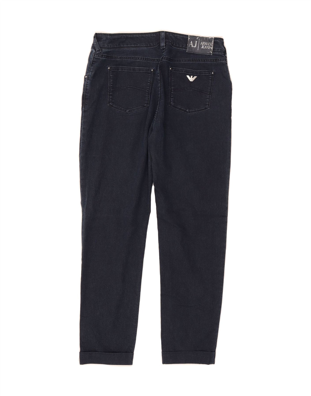 ARMANI Womens Jegging Jeans W29 L26 Navy Blue Cotton Vintage Armani and Second-Hand Armani from Messina Hembry 